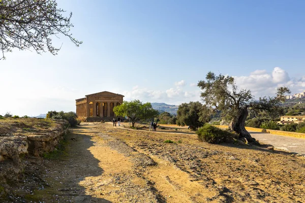 Concordia Tapınağı Agrigento Tapınaklar Vadisi Arkeoloji Parkı — Stok fotoğraf