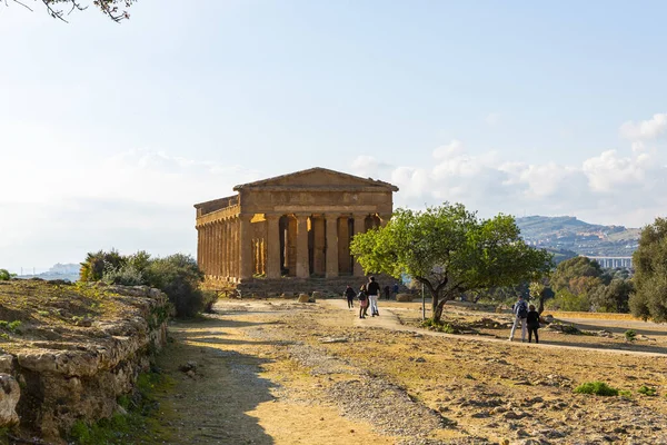 Temple Concordia Agrigento Valley Temples Archaeological Park —  Fotos de Stock