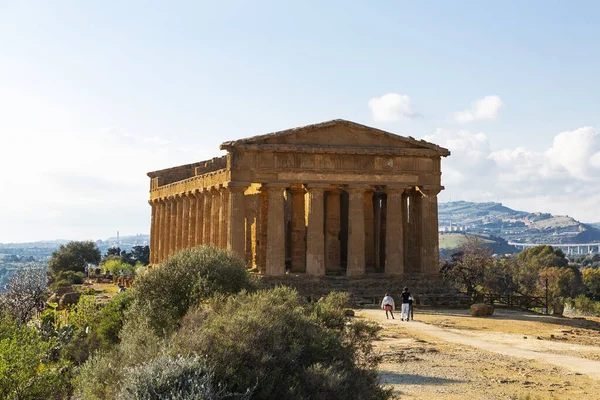 Temple Concordia Agrigento Valley Temples Archaeological Park —  Fotos de Stock