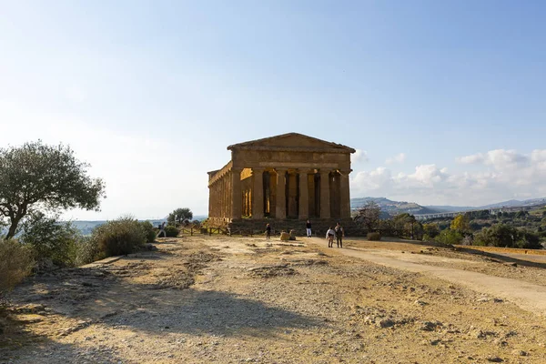 Concordia Tapınağı Agrigento Tapınaklar Vadisi Arkeoloji Parkı — Stok fotoğraf