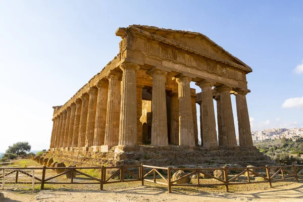 Concordia Tapınağı Agrigento Tapınaklar Vadisi Arkeoloji Parkı — Stok fotoğraf