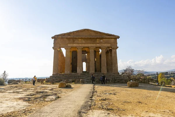 Temple Concordia Agrigento Valley Temples Archaeological Park — стокове фото