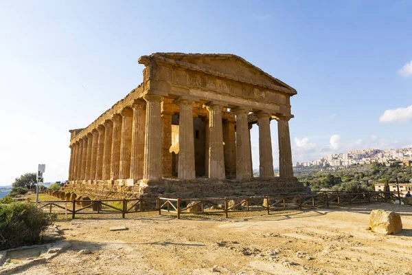 Concordia Tapınağı Agrigento Tapınaklar Vadisi Arkeoloji Parkı — Stok fotoğraf