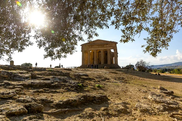 Temple Concordia Agrigento Valley Temples Archaeological Park — Fotografia de Stock