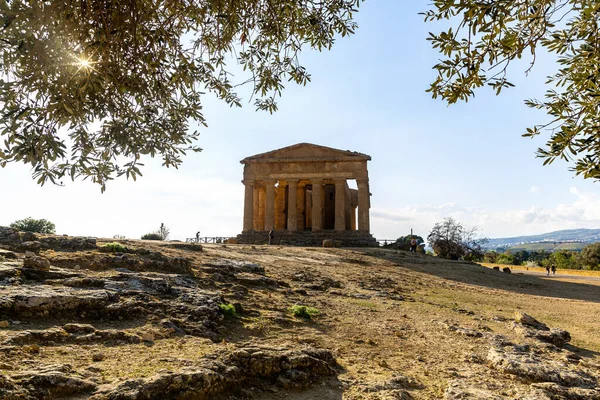 Temple Concordia Agrigento Valley Temples Archaeological Park — Stok fotoğraf