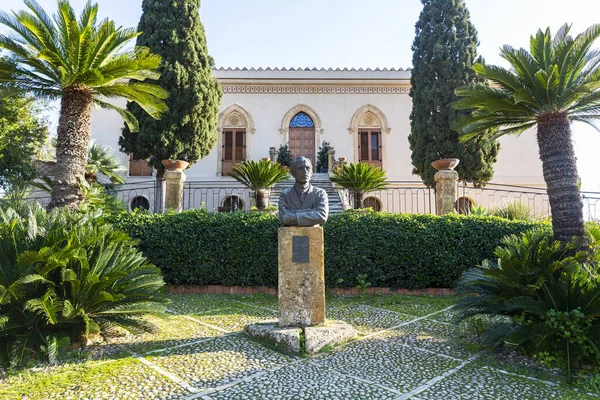 Agrigento Valley Temples Bust Alexander Hardcastle Garden His Residence Villa — Stock Photo, Image