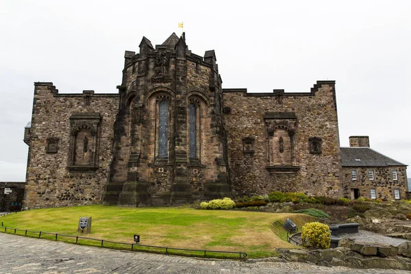 Эдинбургский Замок Является Древней Крепостью Своего Положения Вершине Скалы Замка — стоковое фото