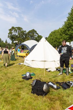 PERT, SCOTLAND 2022, 14 Ağustos: Perth, Scotlend 'de İskoç spor ve jimnastik etkinlikleri festivali