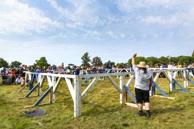 PERT, SCOTLAND 2022, 14 Ağustos: Perth, Scotlend 'de İskoç spor ve jimnastik etkinlikleri festivali