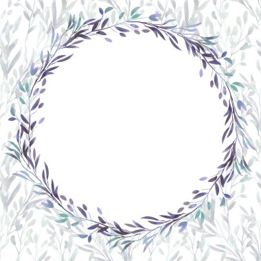 Tebrik kartı tasarımı. Bahar yaprakları. Tasarım için güzel izole Clipart ögesi.