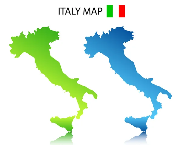 Mappa italiana — Vettoriale Stock