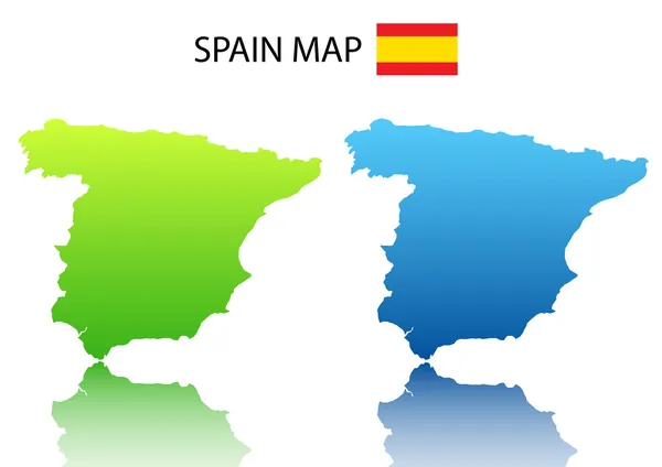 Carte espagnole — Image vectorielle