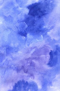 mavi kış suluboya dokusu