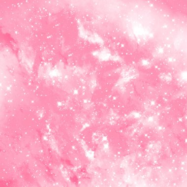 Nebula, uzayın derinliklerinde bir yıldız kümesi. Bilim kurgu sanatı.