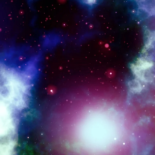 Nebulosa Ammasso Stelle Nello Spazio Profondo Arte Fantascientifica — Foto Stock
