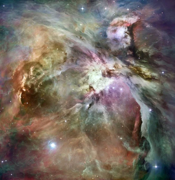 Csillagköd Csillaghalmaz Űrben Sci Művészet — Stock Fotó