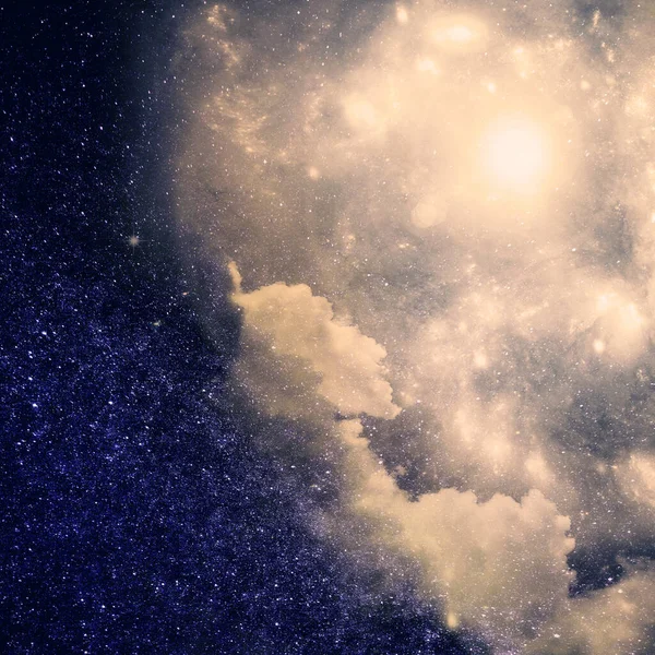 Nebula Cluster Stars Deep Space Science Fiction Art — Stock Photo, Image