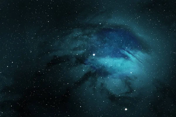 Raumhintergrund Mit Realistischem Nebel Und Leuchtenden Sternen Farbenfroher Kosmos Mit — Stockfoto