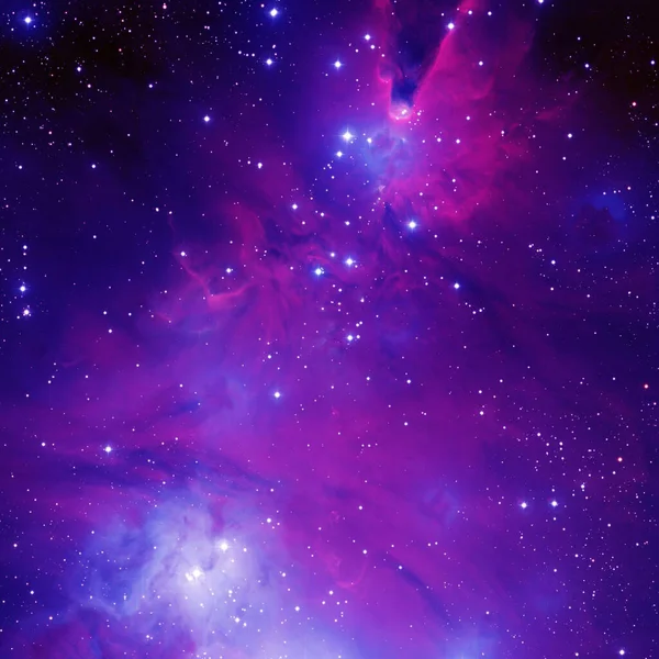 Νεφέλωμα Σμήνος Αστεριών Στο Βαθύ Διάστημα Τέχνη Επιστημονικής Φαντασίας Φωτογραφία Αρχείου