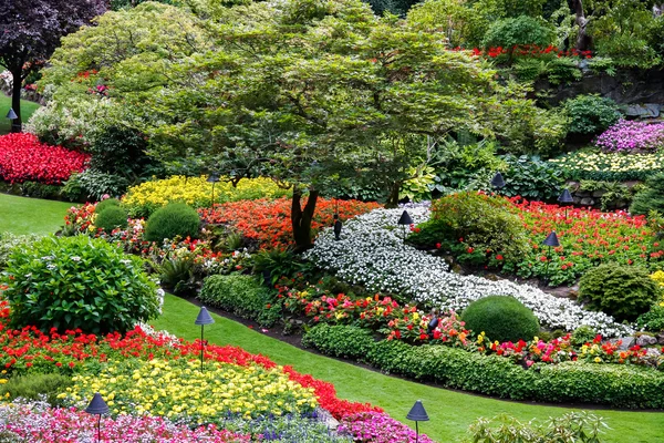 Butchart Gardens Brentwood Bay вблизи острова Виктория Ванкувер Британская Колумбия Канада Стоковое Фото