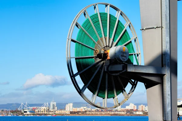 Part of the Cardiff Bay Barrage — Stock Photo, Image