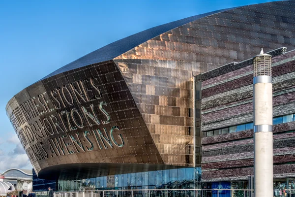 Millennium Centre Bahía de Cardiff — Foto de Stock