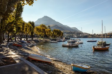 View of Lake Como from Lecco clipart