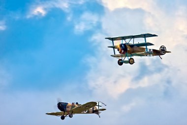 Fokker triplane ve junkers cl1 (büyük savaş ekibi) havadan görüntüleme