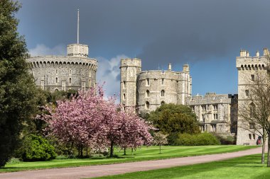 Scenic view of Windsor Castle clipart