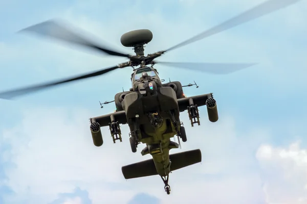 Blue Eagles Apache aerial display at Biggin Hill Airshow — Stock Photo, Image