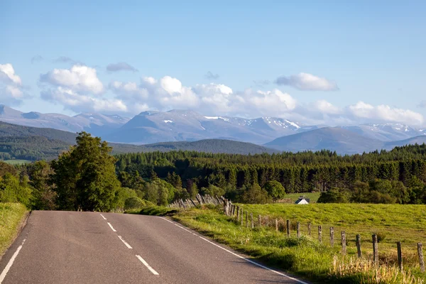 Camino a las montañas Cairngorm — Foto de Stock