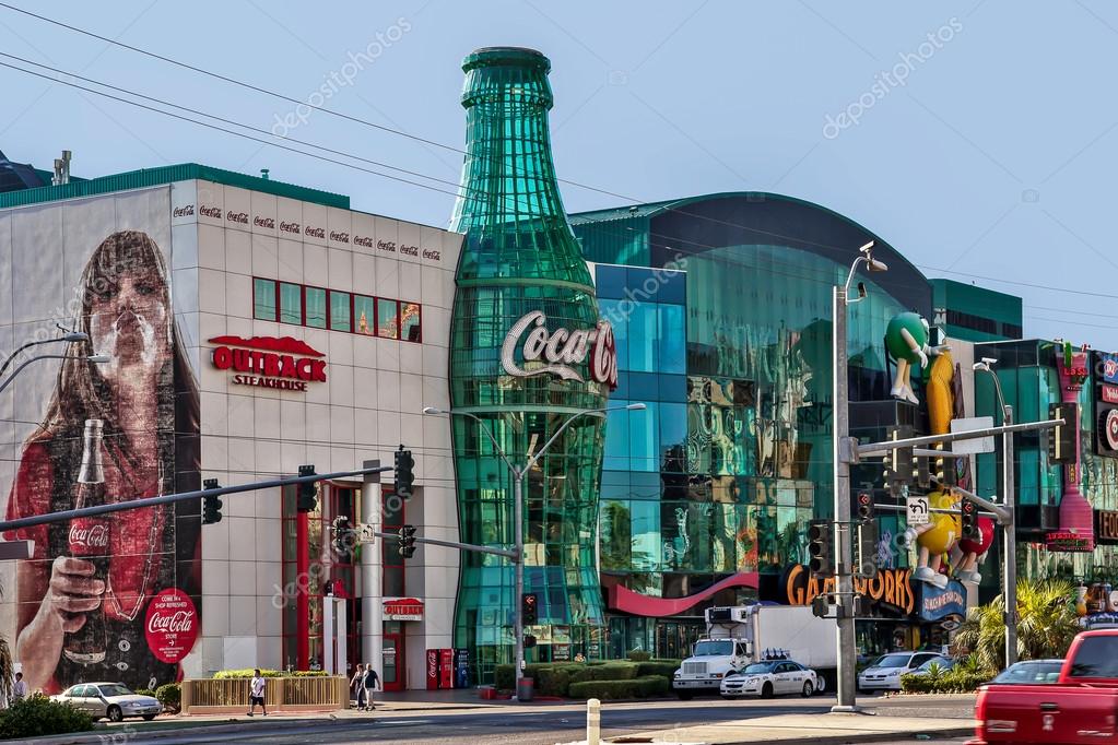Replica Coca Cola bottle in Las Vegas Stock Editorial Photo © phil