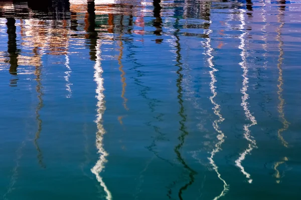 Reflections Sausalito marina — Stock Photo, Image