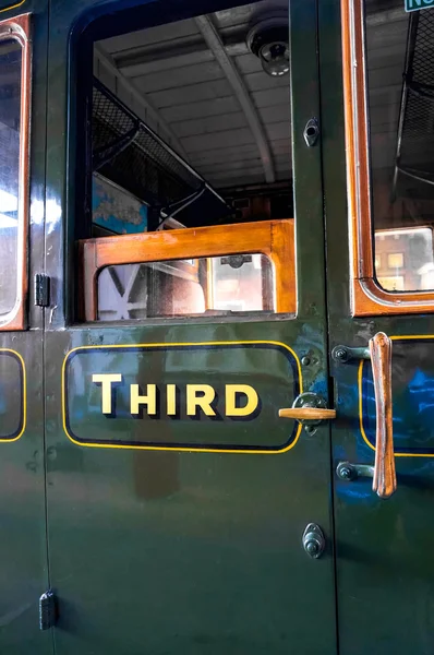 Third Class Carriage Door and Window — Stock Photo, Image