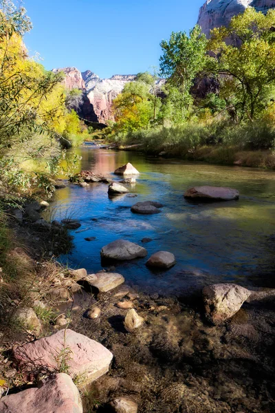 View from the bank of the Virgin River — Stock Photo, Image