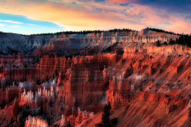 Bryce Canyon Güney Utah ABD doğal görünümünü