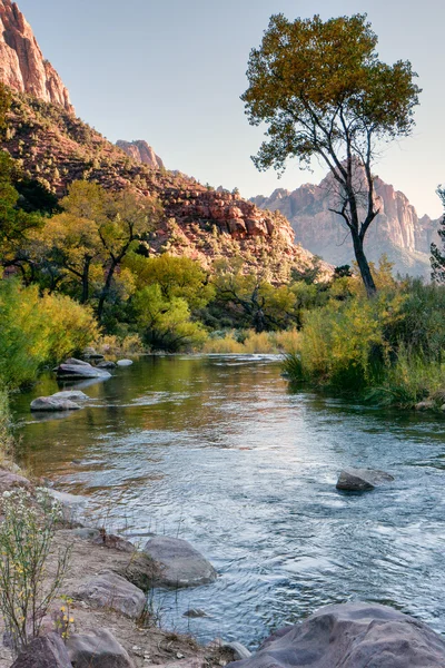 Valle del río Virgin al final de la tarde —  Fotos de Stock