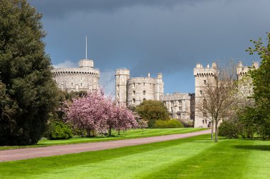 Scenic view of Windsor Castle clipart