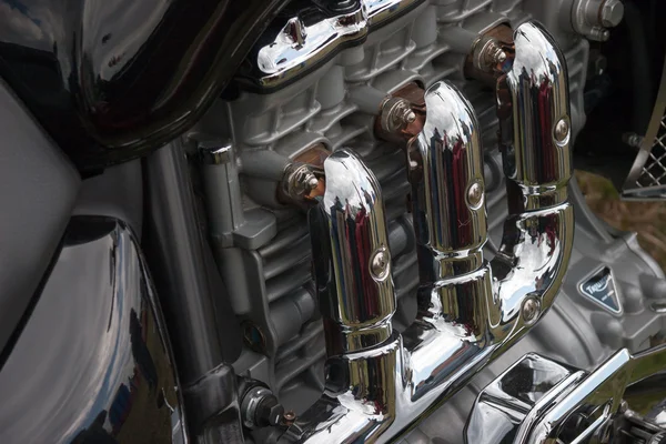 Мотоциклетный двигатель Triumph — стоковое фото
