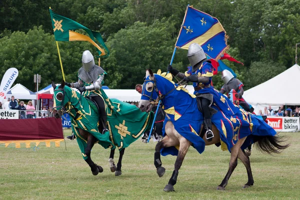 Medieval jousting re-enactment event at the Hop Farm — Stock Photo, Image