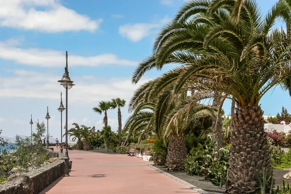 Promenade di Puerto del Carmen Lanzarote — Stok Foto