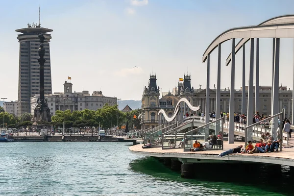 Panorama urbano di Barcellona — Foto Stock