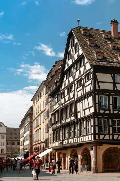 Pedestrianised shopping centre in Strasbourg — Stock Photo, Image