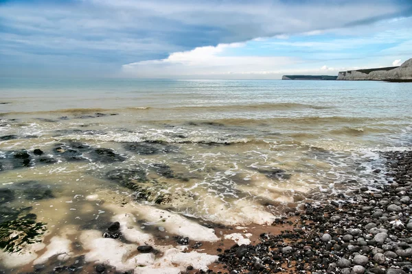 海滩上望着福德的中产阶级差距 — 图库照片