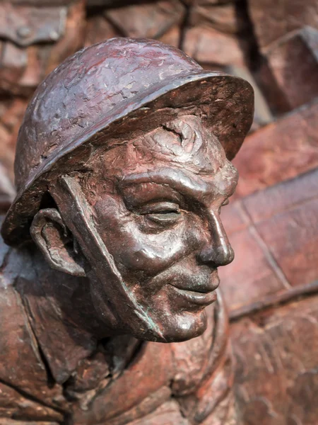 Close-up of part of the Battle of Britain monument — Stock Photo, Image