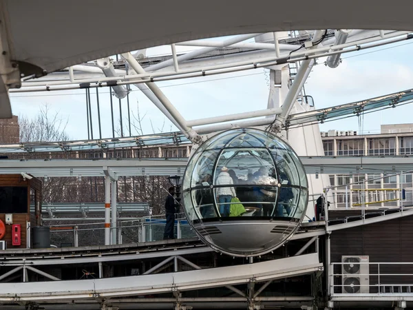 Närbild london eye — Stockfoto