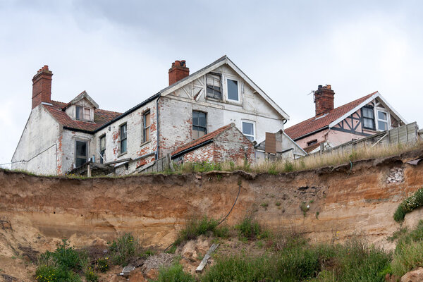 Coastal erosion at Happisburgh Norfolk