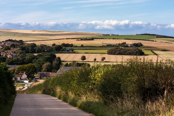 View from Seaford Head looking inland — Stock Photo, Image