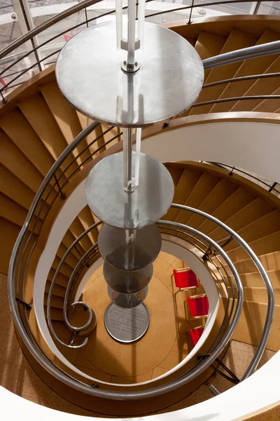 Staircase in the De La Warr Pavilion Bexhill On Sea — Stock Photo, Image