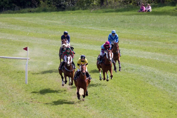 Punt naar punt racen op godstone surrey paard — Stockfoto